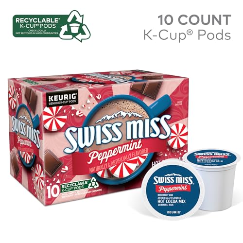 Swiss Miss Peppermint Hot Cocoa, Keurig Single-Serve K-Cup Pods thumb #1