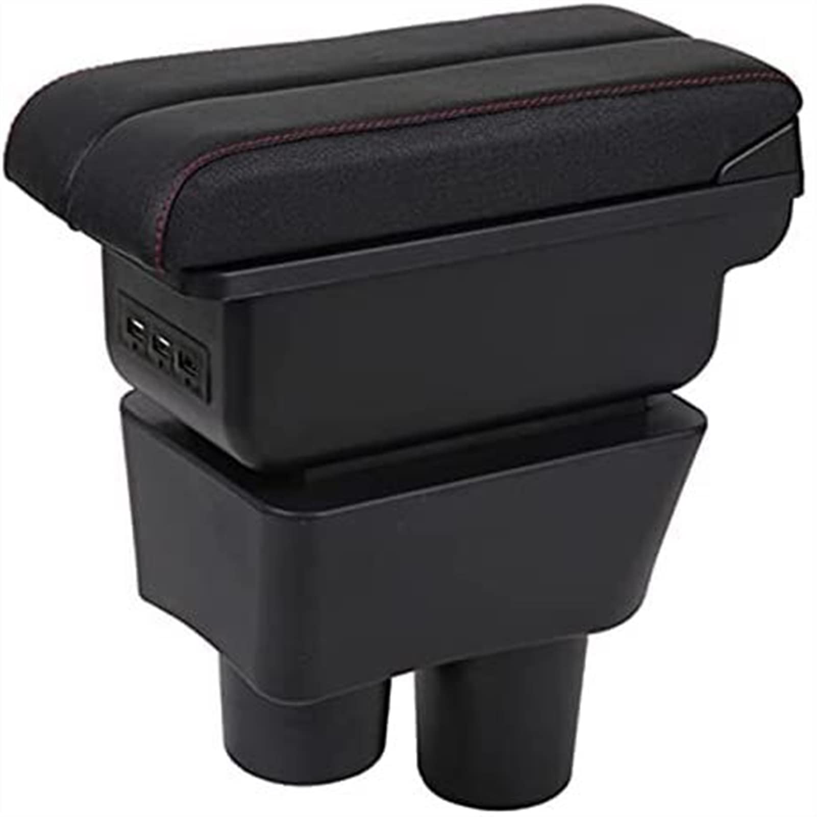 MVEESFor Nissan For Versa Armrest Box Heighten Double Layer Car Armrest