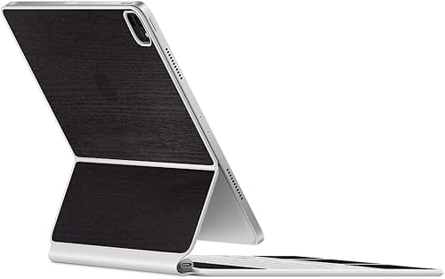 Vista 111 de SopiGuard Skin for 2021 Magic Keyboard Case 12.9 - Adhesivo de vinilo de precisión de borde a borde superior, teclado y panel trasero (gris carbono)