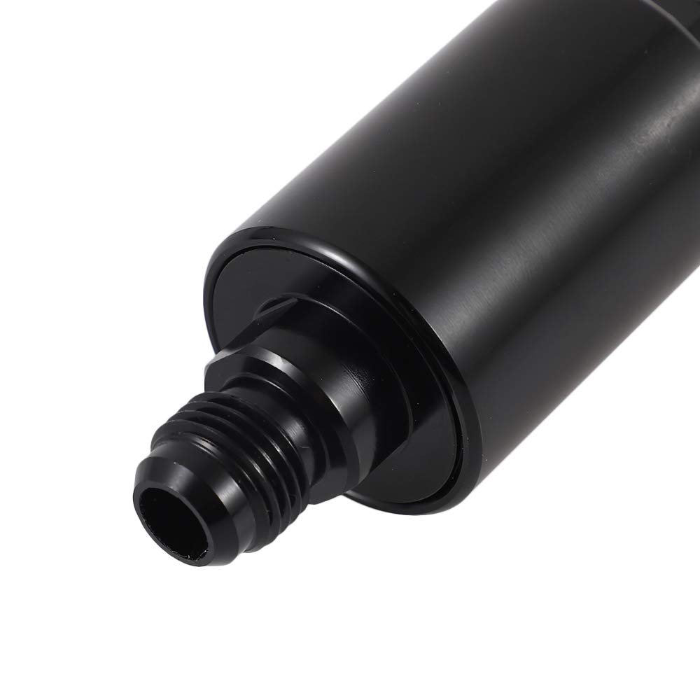 Filtro De Gasolina Universal 6mm De Aluminio Negro | Lavable Y Reutilizable Para Coche Y Moto