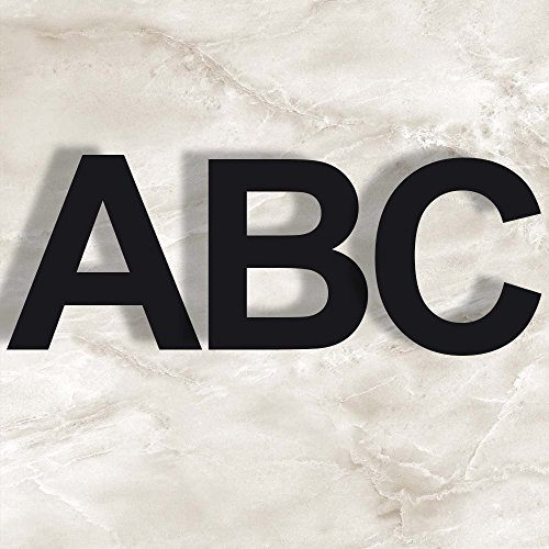 image for Mellewell Floating Address Number Sign House Letter B 6 inches Black, 