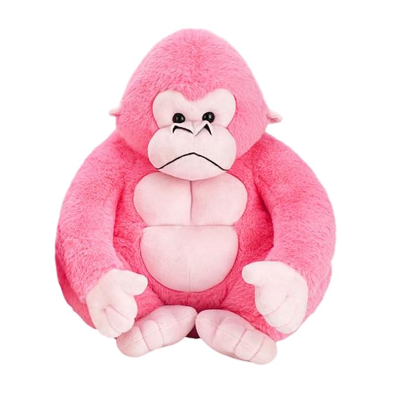 Gorille Peluche 25cm Animaux en Peluche Joufflu Jouets en Peluche Doux Gorille Jouet Oreiller Singe en Peluche Mignon Poupée Peluche Coussin Animal Cadeau...