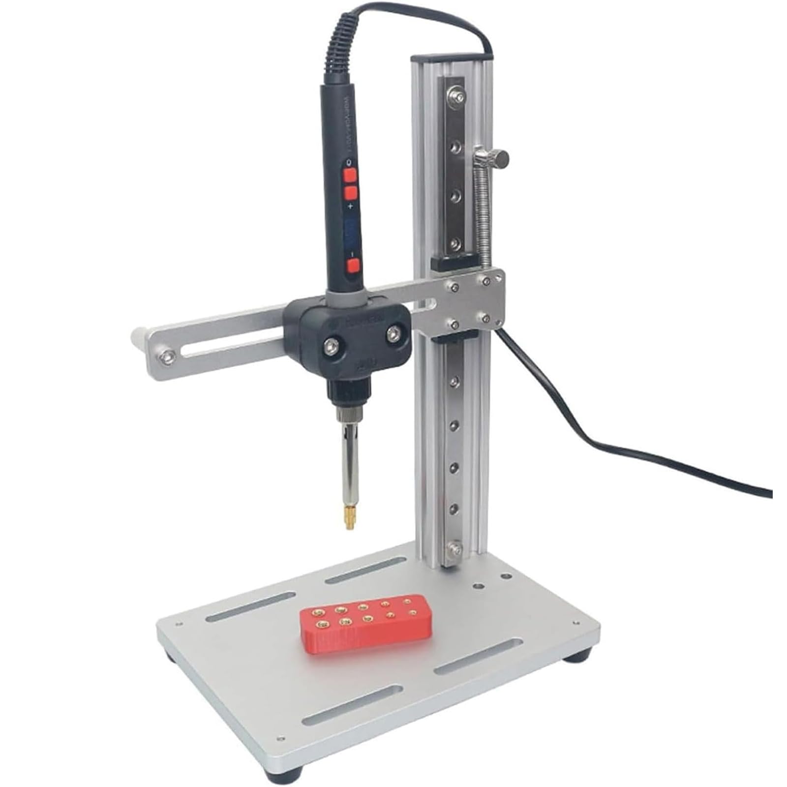 Saldatore con display digitale da 90 W, pressa a caldo verticale, regolazione multidirezionale, punta di regolazione del calore, per riparazioni di plastica e stampa 3D
