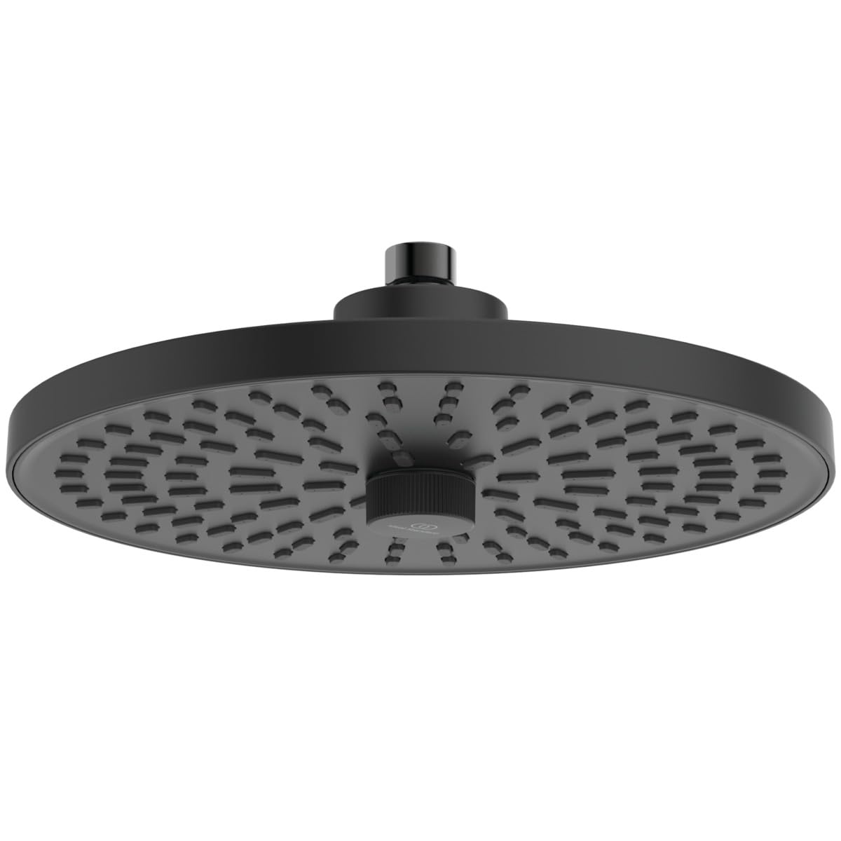 Ideal Standard Idealrain Alu+ zestaw prysznicowy z dwoma rodzajami strumienia do wyboru za pomocą przełącznika obrotowego, deszczownica oszczędzająca wodę z dyszami EasyClean – matowa czerń (260 x 91