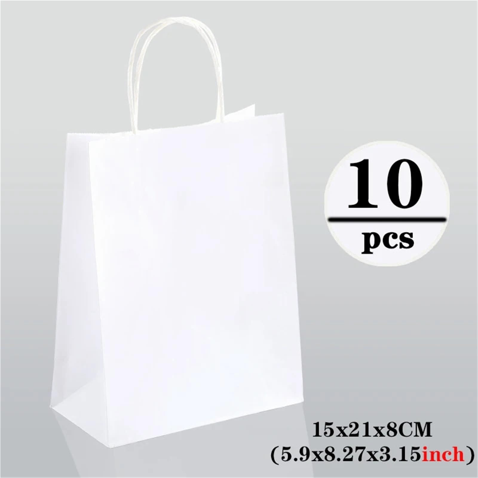 Geschenktüten Großhandel 10/30/50PCS weiße Papiertüte