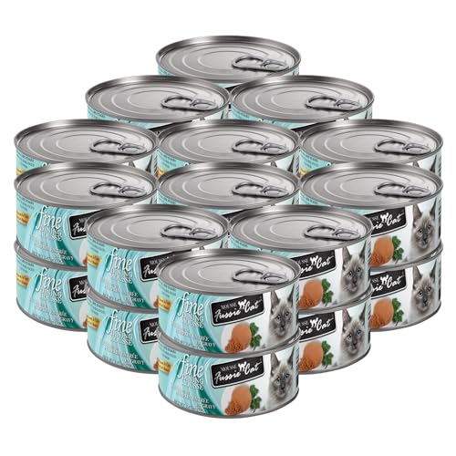 Fussie Cat Fine Dining Mousse Tuna with Pumpkin Entrée Wet cat Food, 2.47oz can, case of 24