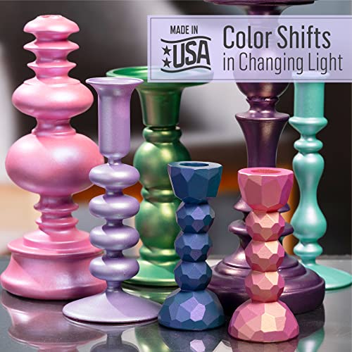 Image of FolkArt Color Shift Acrylic Craft Paint, Purple Pastel 2 fl oz Premium Metallic Finish Paint, Perfect For Easy To Apply DIY Arts And Crafts, 12009