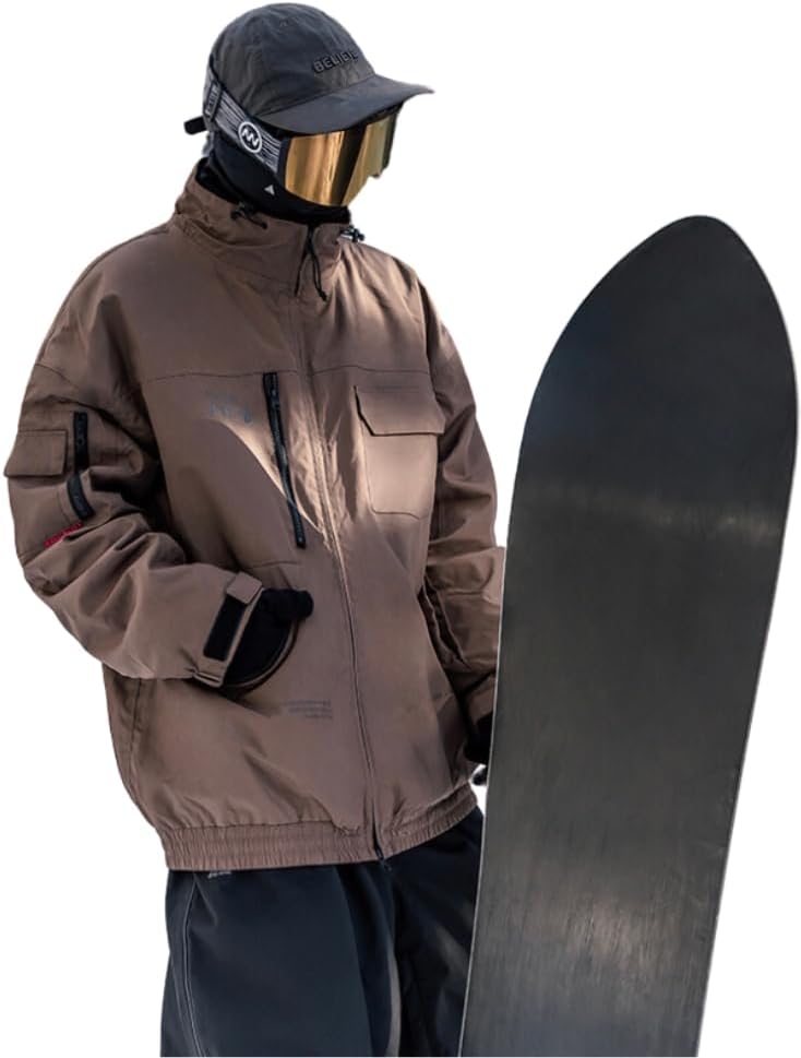 Stand Collar Shell Snowboarding Jackets for Men Women Ski Jaket Waterproof Snowboard Jacket