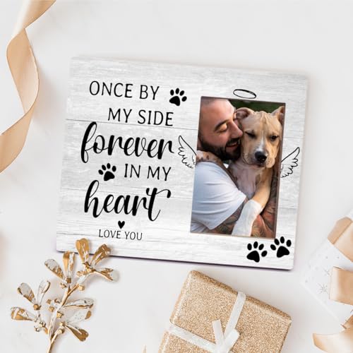 Pet Memorial Gifts Picture Frames,In Loving Memory Gifts,Pet Loss Sympathy Gift for Pet Owner Pet Lover,Once by My Side Forever in My Heart,Wall Tabletop 8×10 Picture Frames Pet Memorial Gifts Picture Frames,In Loving Memory Gifts,Pet Loss Sympathy Gift for Pet Owner Pet Lover,Once by My Side Forever in My Heart,Wall Tabletop 8×10 Picture Frames