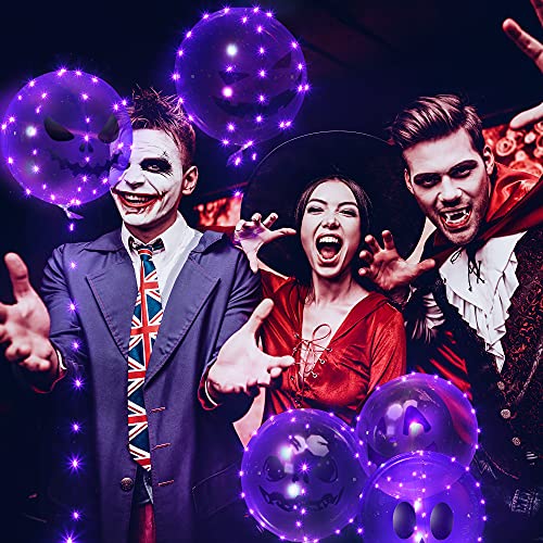 Hiboom Spooky Patterned Halloween Light Up Balloons #TOP29
