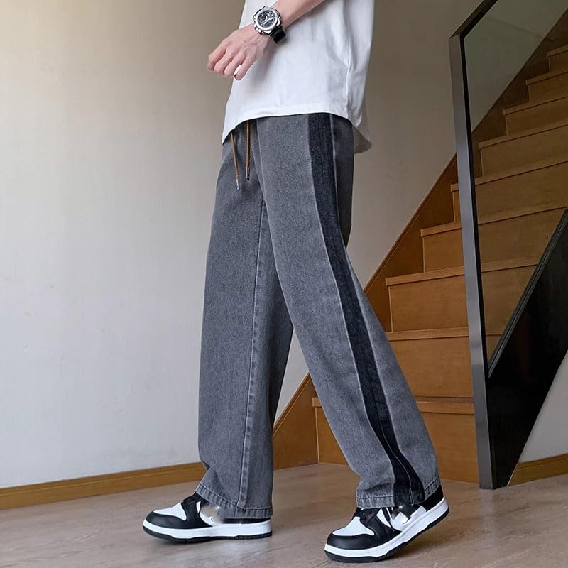 Men's Jeans American Vintage Summer Thin Straight Loose Casual Long Pants3