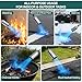 Defabee Weed Torch with Push Button Igniter, Propane Burner Flame Weeder Torch for Weeds, Snow Melting, Asphalt, Roofing, Garden, Adjustable Flame Thrower Gun for Outdoor Use