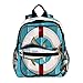 Rettungsboje und Fisch Rucksack 3-8 Jahre Kids Lightweight Toddler Kinderrucksack für Vorschule Kindergarten und Reise Baby Wickeltasche 25.4x10x30CM