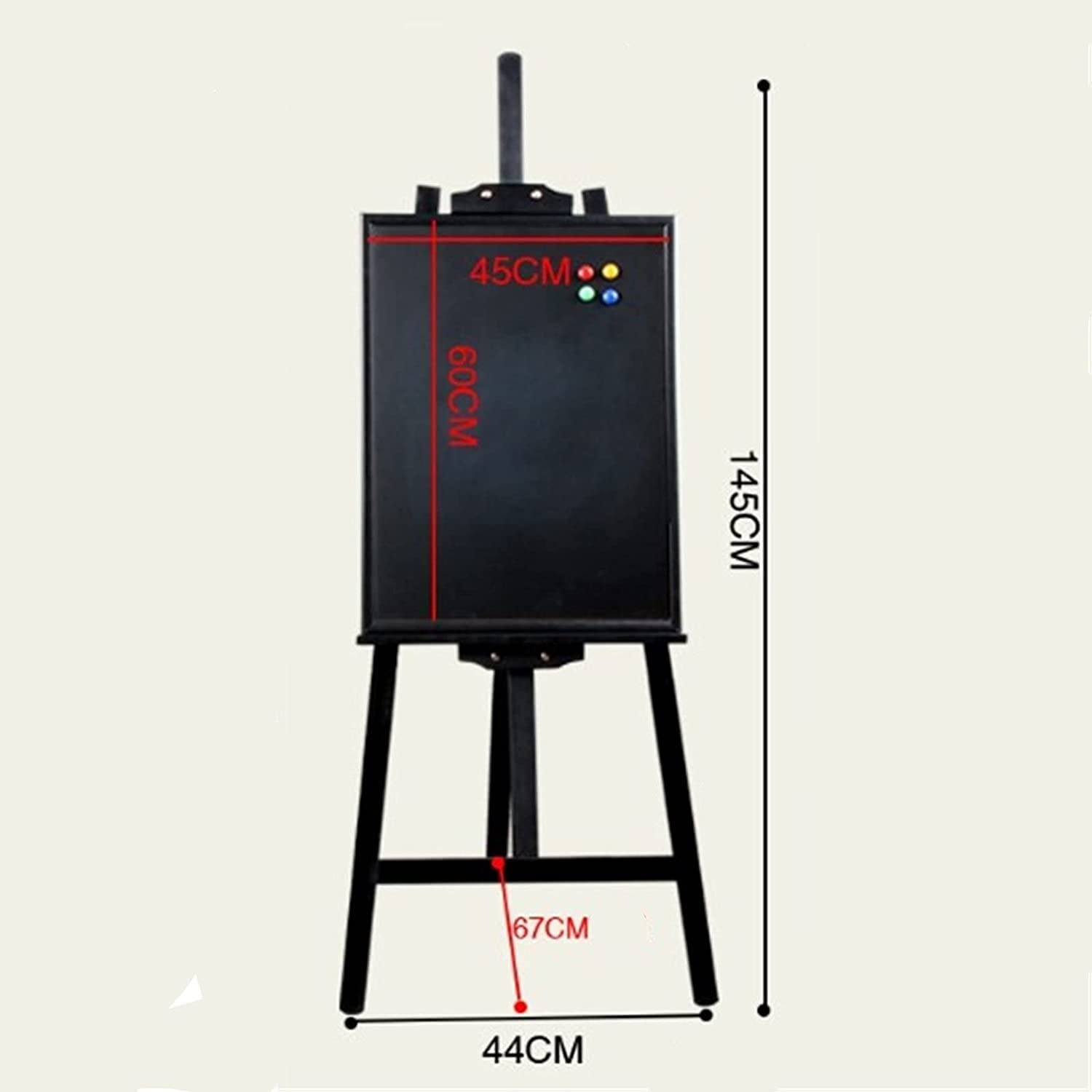 Pizarra, Tablero de exhibición de información de promoción de Tienda, Tablero de menú de anuncios de Restaurante portátil, Adecuado para el hogar (C 45x60cm)