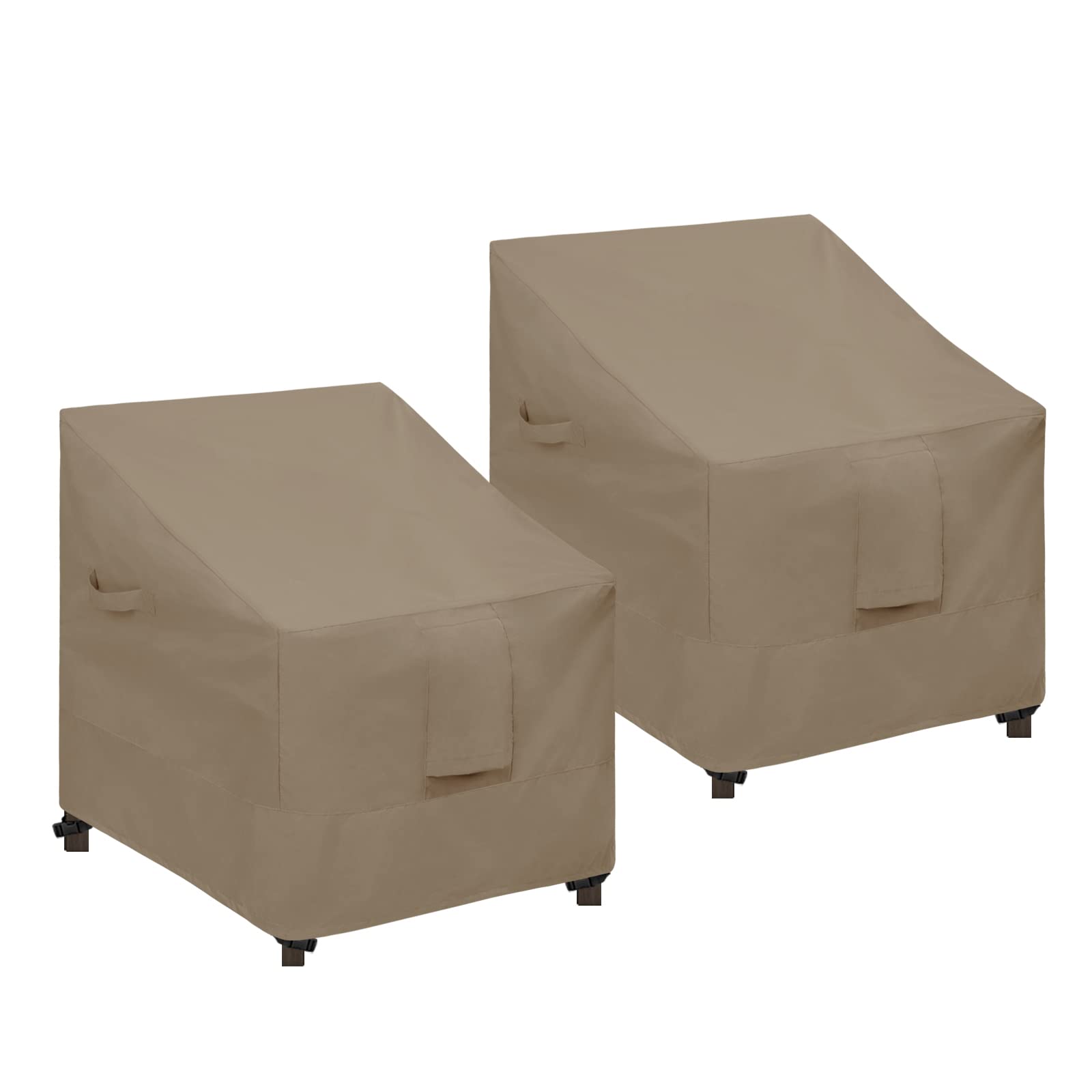 Funda impermeable para silla de terraza e invierno, pack de 2 fundas Easy-Going camel