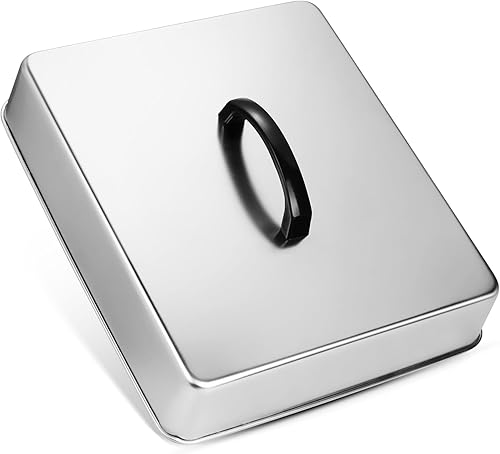 Accesorios de plancha para Blackstone, cubierta rectangular resistente de grado comercial, cúpula de fusión de quesos de acero inoxidable y cubierta