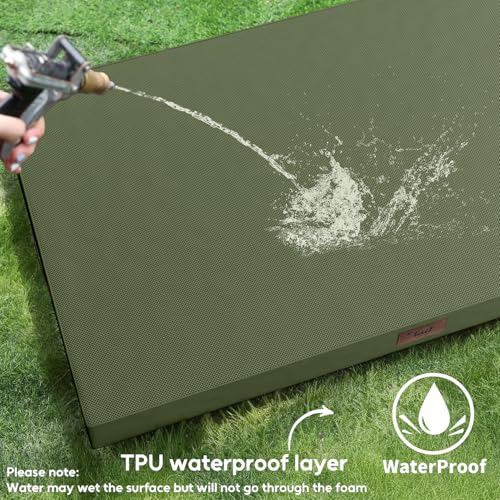 Image of Tail Stories Large Waterproof Orthopedic Dog Bed with Egg Crate Foam | Fits 42x28 Crates, TPU Waterproof Layer, 1680D Washable Oxford Cover, Portable Handle, Indoor & Outdoor Use, Up to 80 lbs