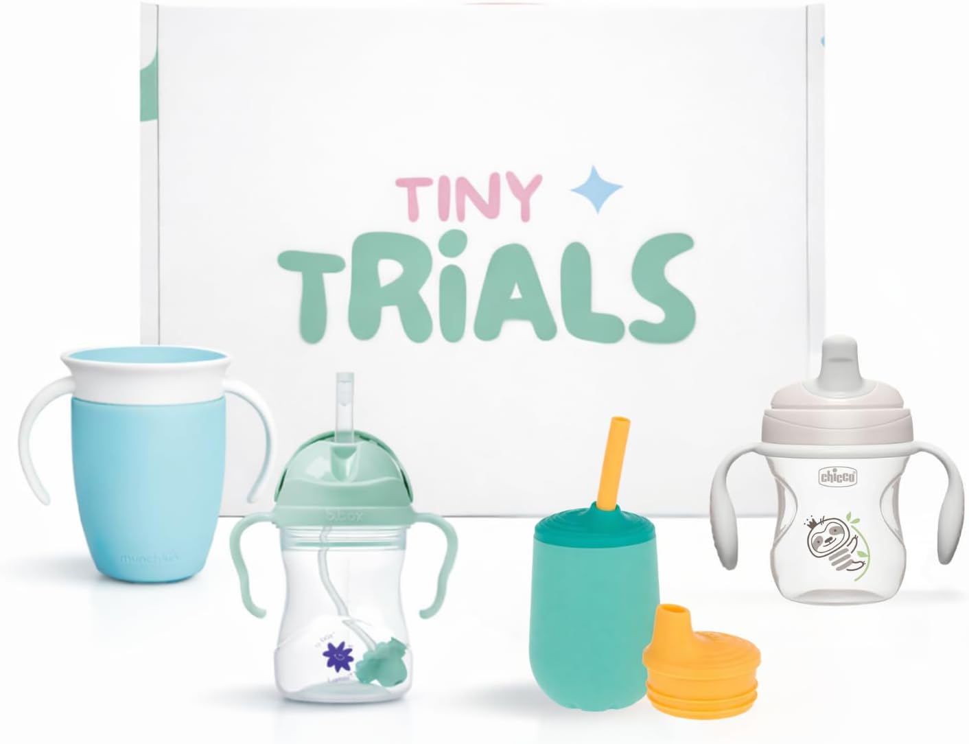 Sippy Cup Variety Pack & Training Cup Set for Babies 6+ Months – Spill-Proof, Straw, Spout & 360° Trainer Cups Featuring Chicco, Lansinoh, Nuby & Munchkin – Baby Transition Cups Gift Set