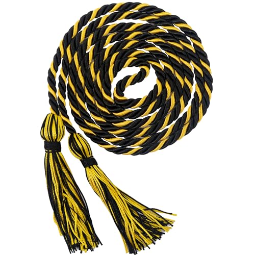 Image of GraduationMall Graduation Honor Cord 68 inch BlackGold