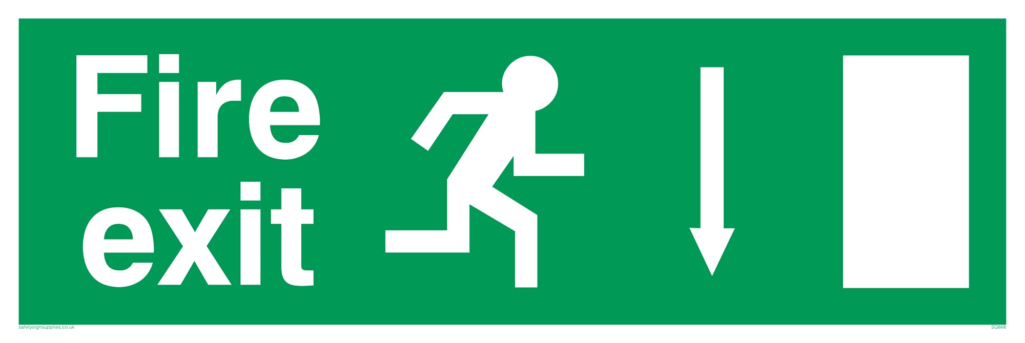Pack of five - Fire ExitSafety Sign - 300x100mm - L31