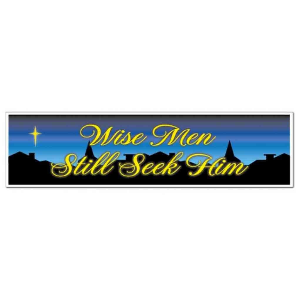 VictoryStore Magnets - Wise Men Still Seek Him Car Magnet, Size 3 inches x 11 inches