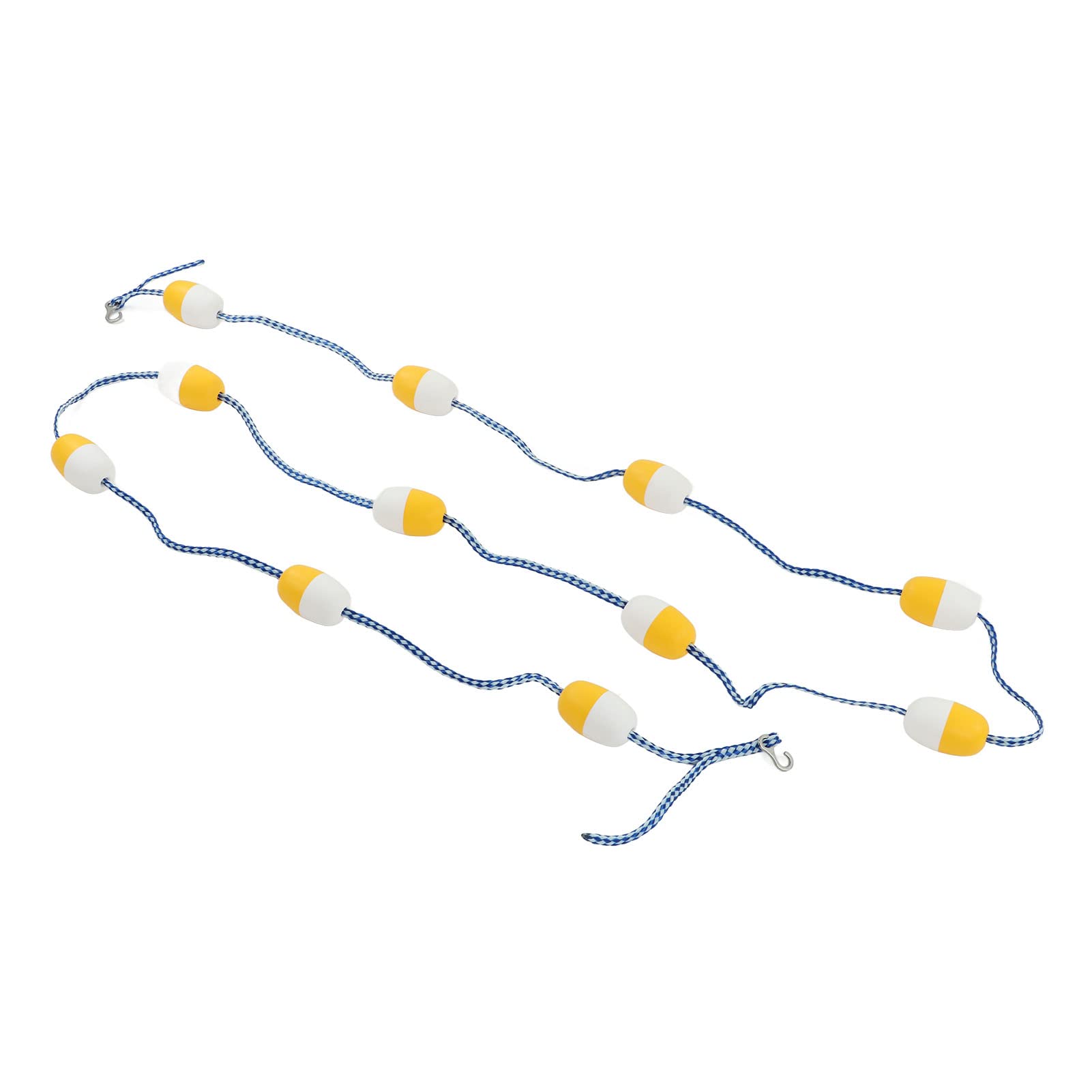 Ligne de Flottaison - Corde de Séparation de Ligne de Voie de Piscine Magnétique avec Flotteur en PVC, 5 M 7 Cm, pour Piscine Intérieure, Utilisée pour la sécurité