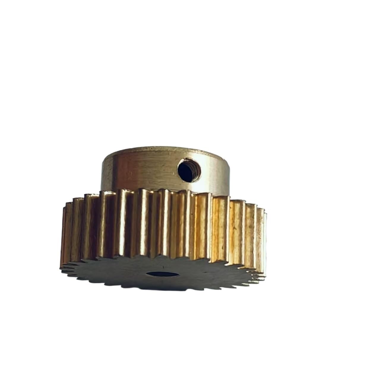 Cylindrical Drive 1pcs Brass Gear 0.7 Module 16 Teeth Spur Gear 12.6mm Diameter 0.7M 16T Cylindrical Gear with Step 3mm 3.17mm 4mm 5mm Bore Rack Machinery(4MM BORE)