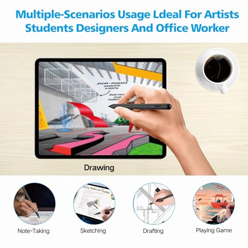 Image of Stylus Pen for iPad 2018-2026 with Palm Rejection, Apple Pencil for Pad11th /10th /9th /8th /7th /6th Gen, iPad Pro 11 /12.9 inch, New iPad Air 2026 11&13-inch(M3 /2) /5th /4th /3th Gen, iPad mini 6th /5th