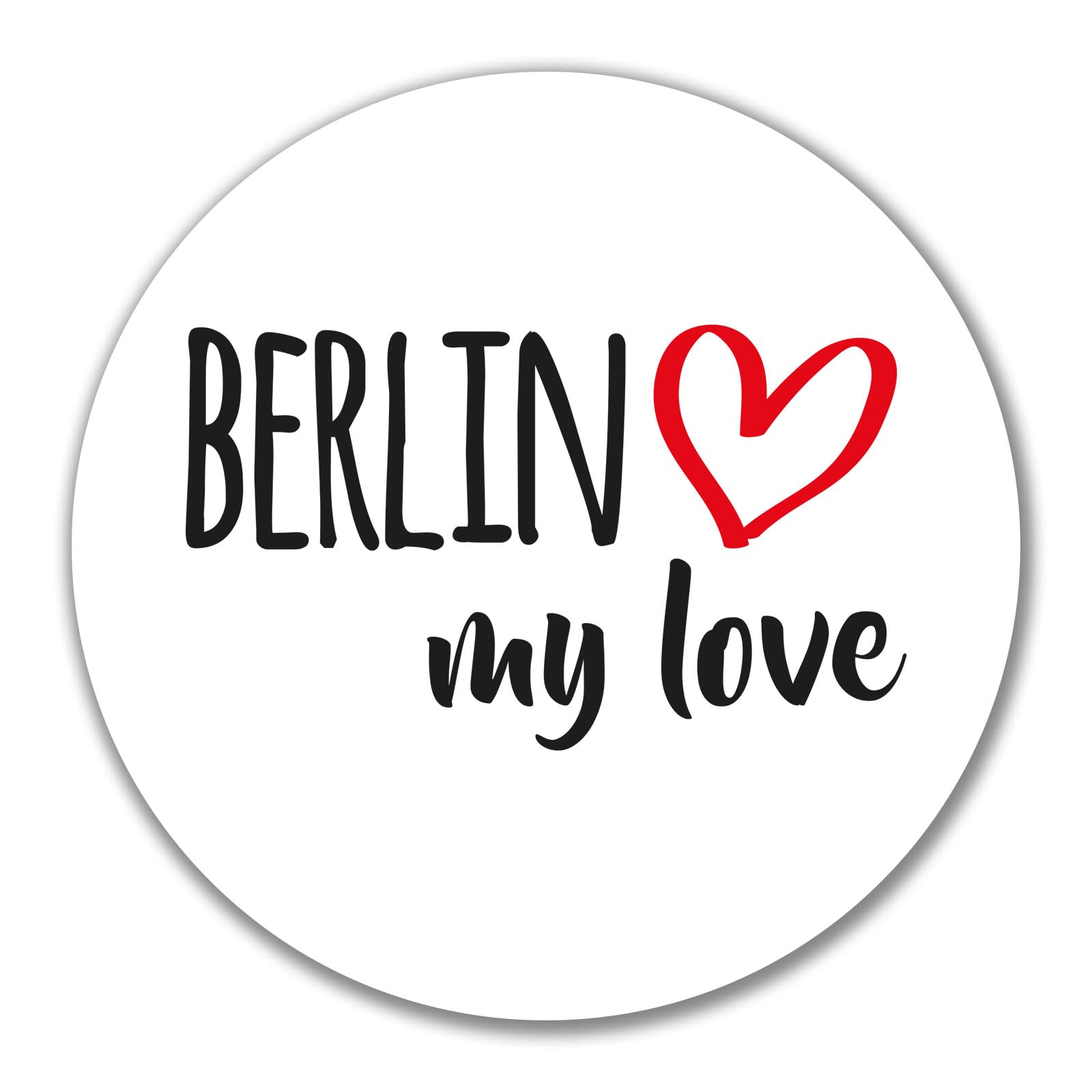 Huuraa Berlin My Love Sticker – Berlin Aufkleber, 10 cm