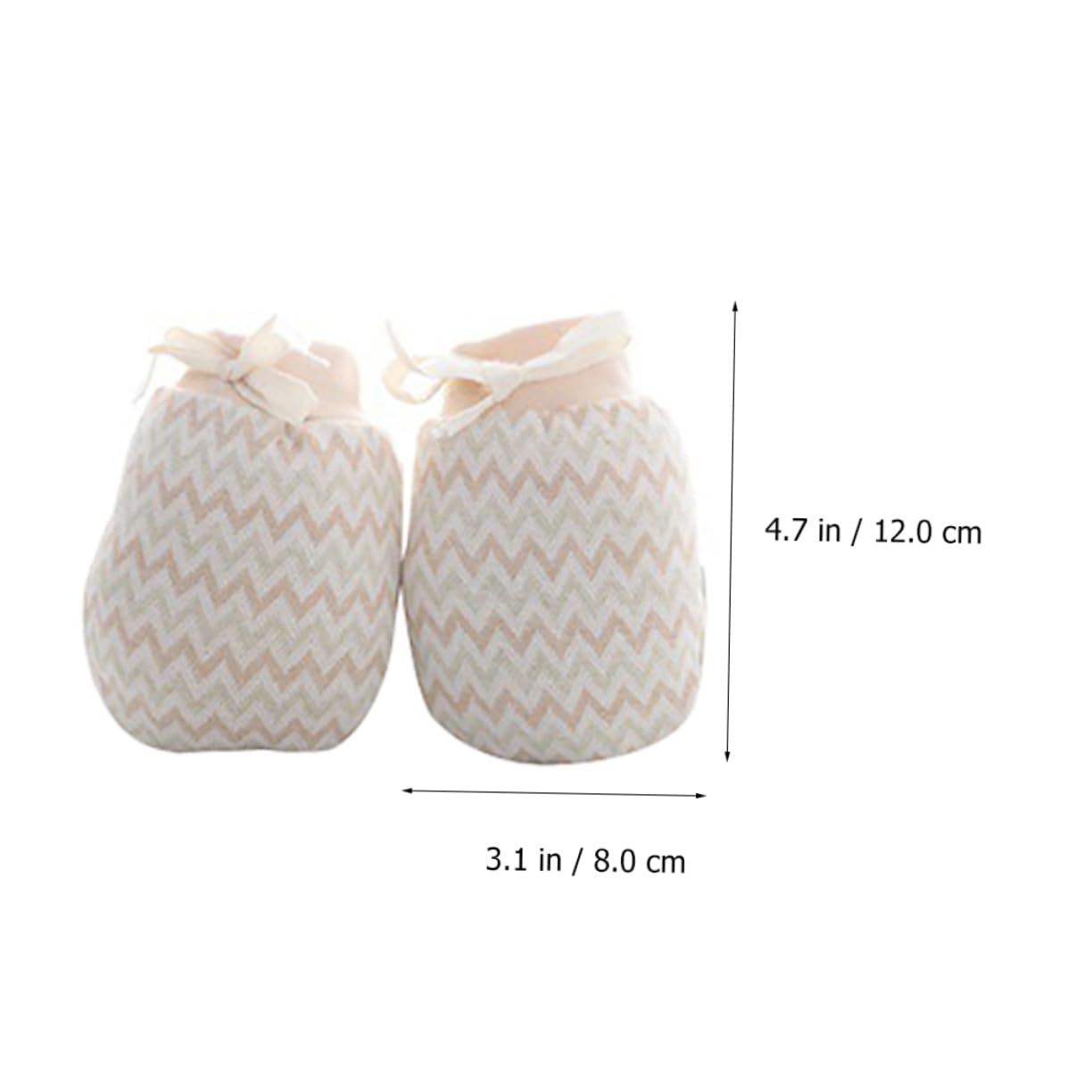 Ipetboom 4 Pairs Newborn Baby Gloves Anti-scratch Elastic Cuff Handmade Soft Breathable Warm Winter