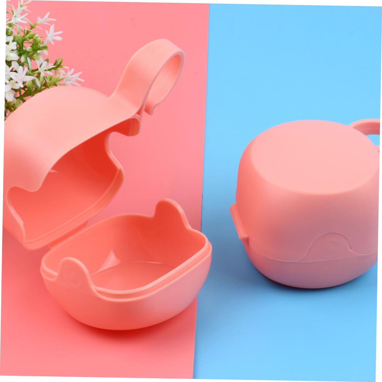 Kisangel Infant Box 4pcs Pacifier Cases Sealed Storage Box Portable for Home Travel