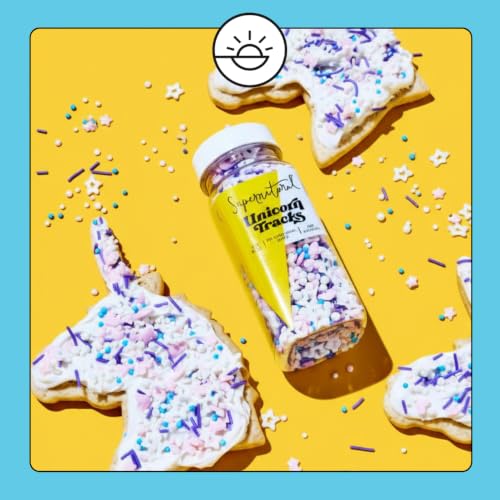 Image of Supernatural Unicorn Tracks Sprinkles, Dye-Free Vegan Confetti Mix, 3oz