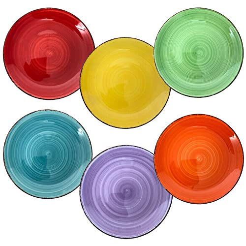 Doriantrade Frühstücksteller-Set Keramik 6 Stück, Kuchenteller,...