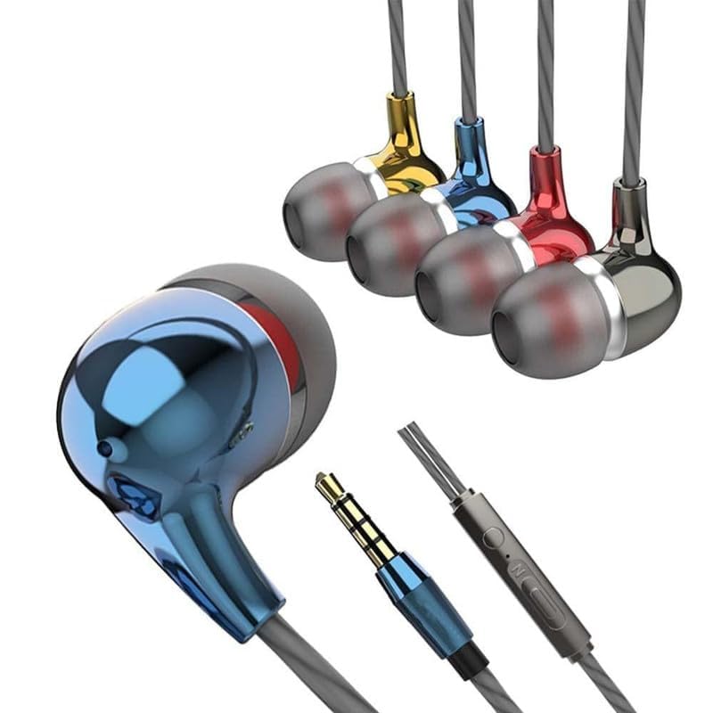 Image of Type-C Earphones for Xiaomi Redmi Note 11 Pro+ Earphones Original Like Wired in-Ear Headphones Stereo Deep Bass Headset Earbud with Type-C Audio Jack, Mic (Black.C.1TB)