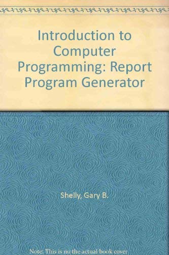 Report Program Generator (Introduction to Computer Programming ...