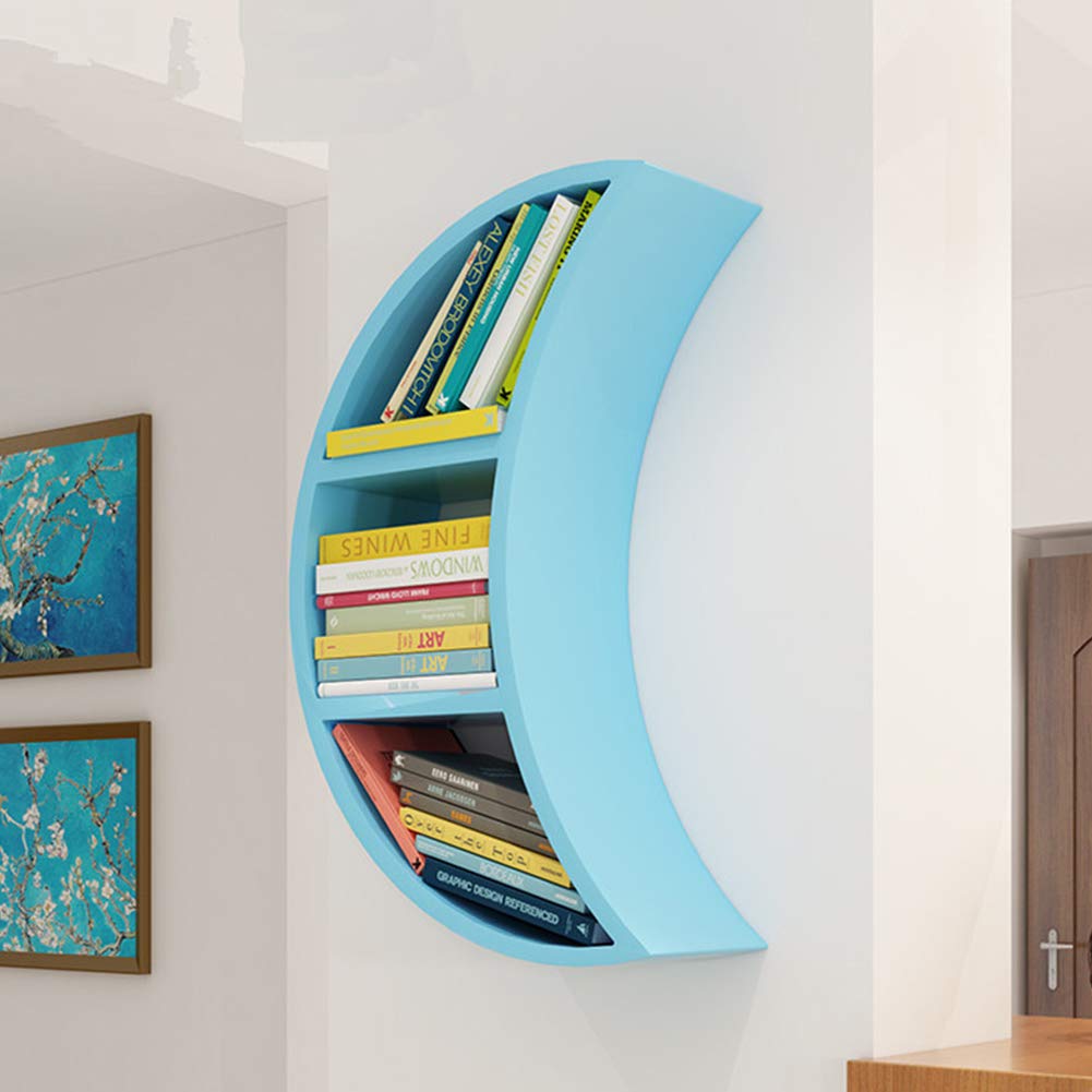 Amazon｜三日月形の壁掛け収納棚フローティング棚吊り収納