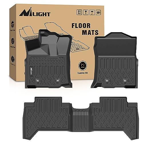 Nilight TPE Floor Mats for Toyota Tacoma Double Cab 2018 2019 2020 2021 2022 2023 All Weather Custom Fit Heavy Duty Floor Liners