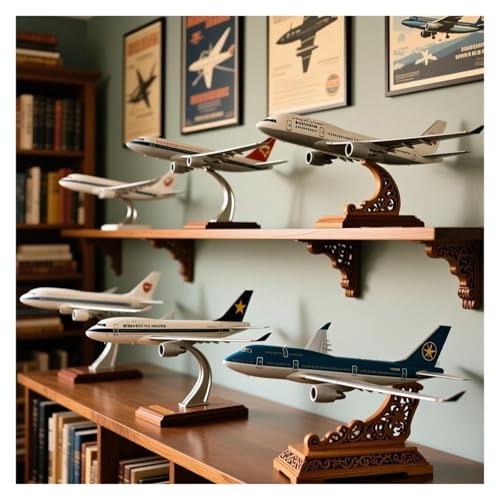 Modelo de avión B747 de resina de 30 cm como recuerdo exclusivo y regalo para entusiastas del aire 5