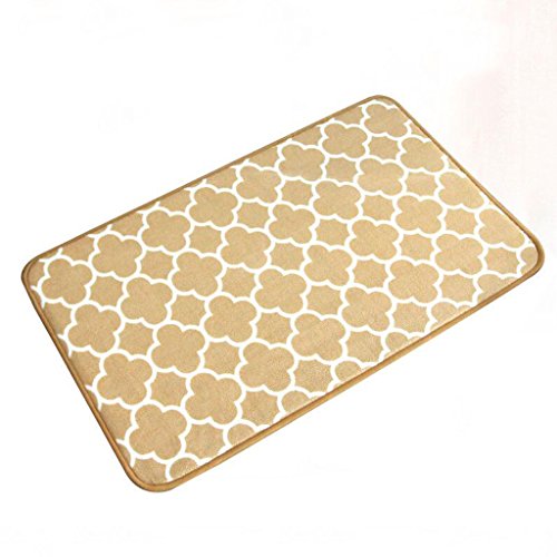 CKH Into The Door Stepping Pad Bedroom Kitchen Bathroom Toilet Absorbent Pad Bathroom Anti-slip Mat 50 * 80cm (Color : Champagne)