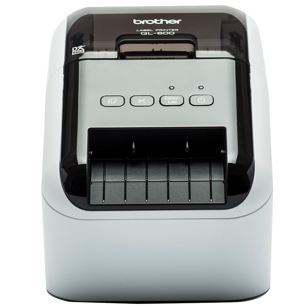 BROTHERQL-800 Label Printer, Address Labeller, PC Connected, Desktop, Red & Black Printing