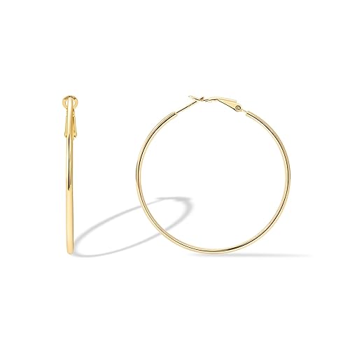 Large Gold Hoop Earrings