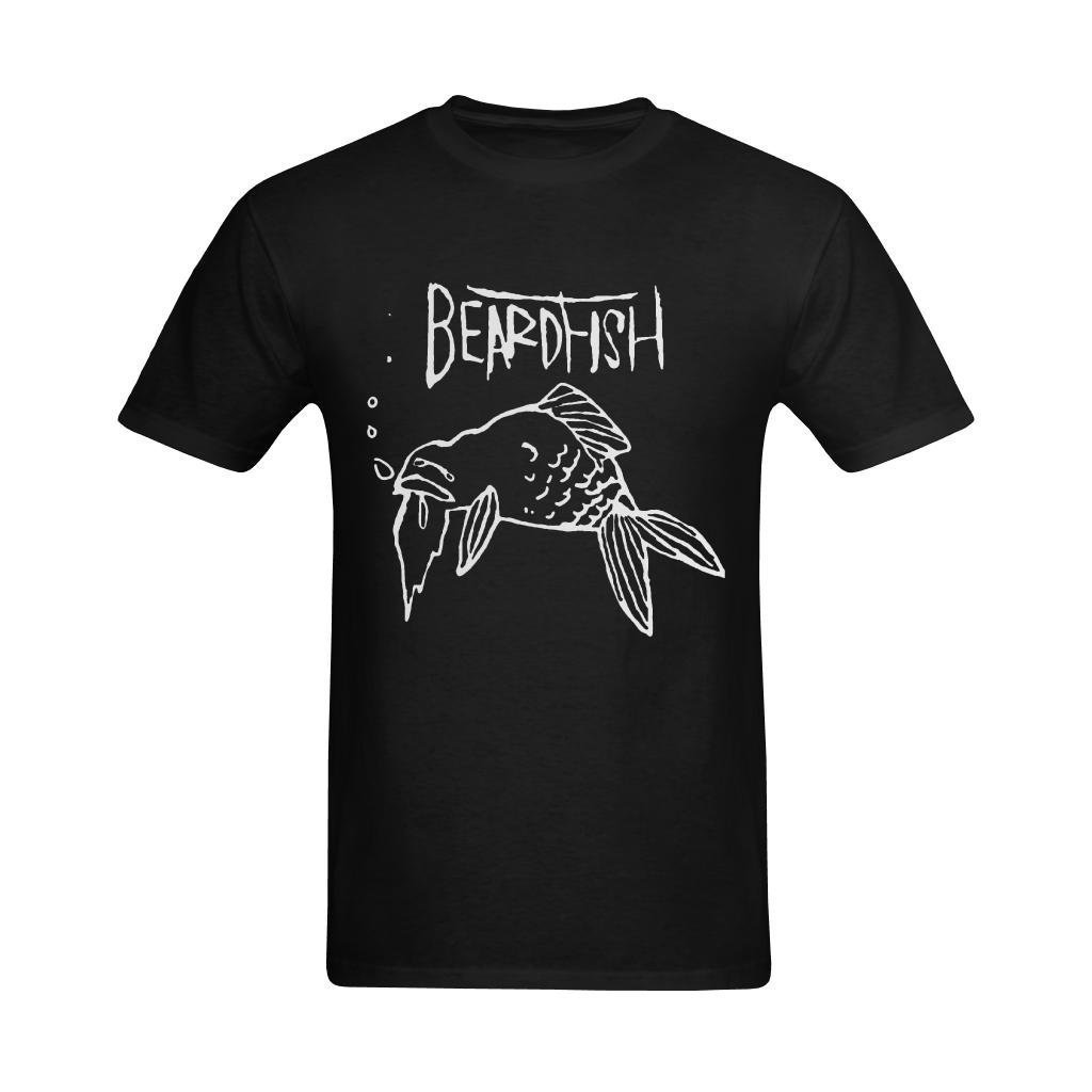 XouAEN Men's Beardfish Rock Logo T-Shirt