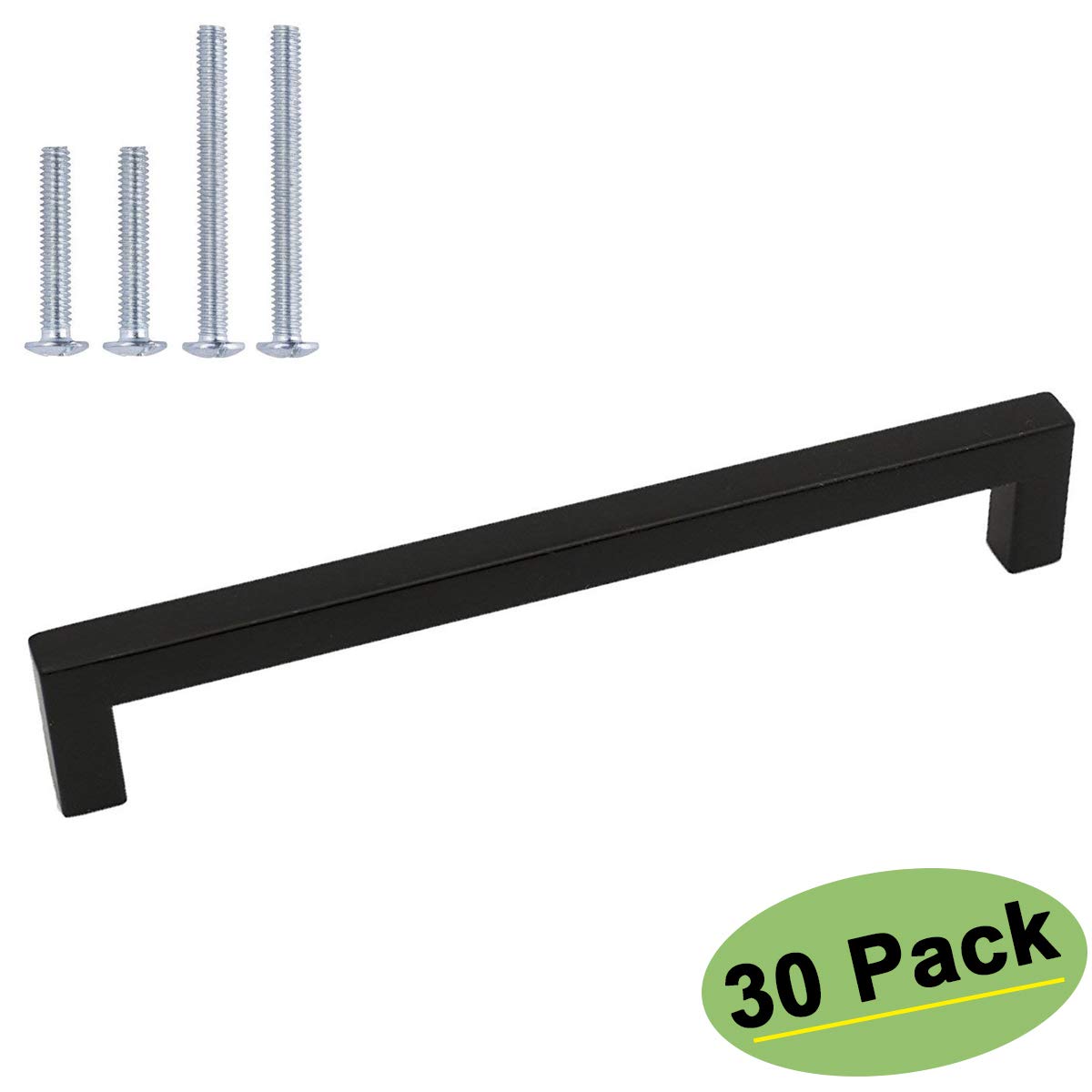 Buy 30 Pack homdiy 61/4 Inch Black Pulls Square Black Drawer