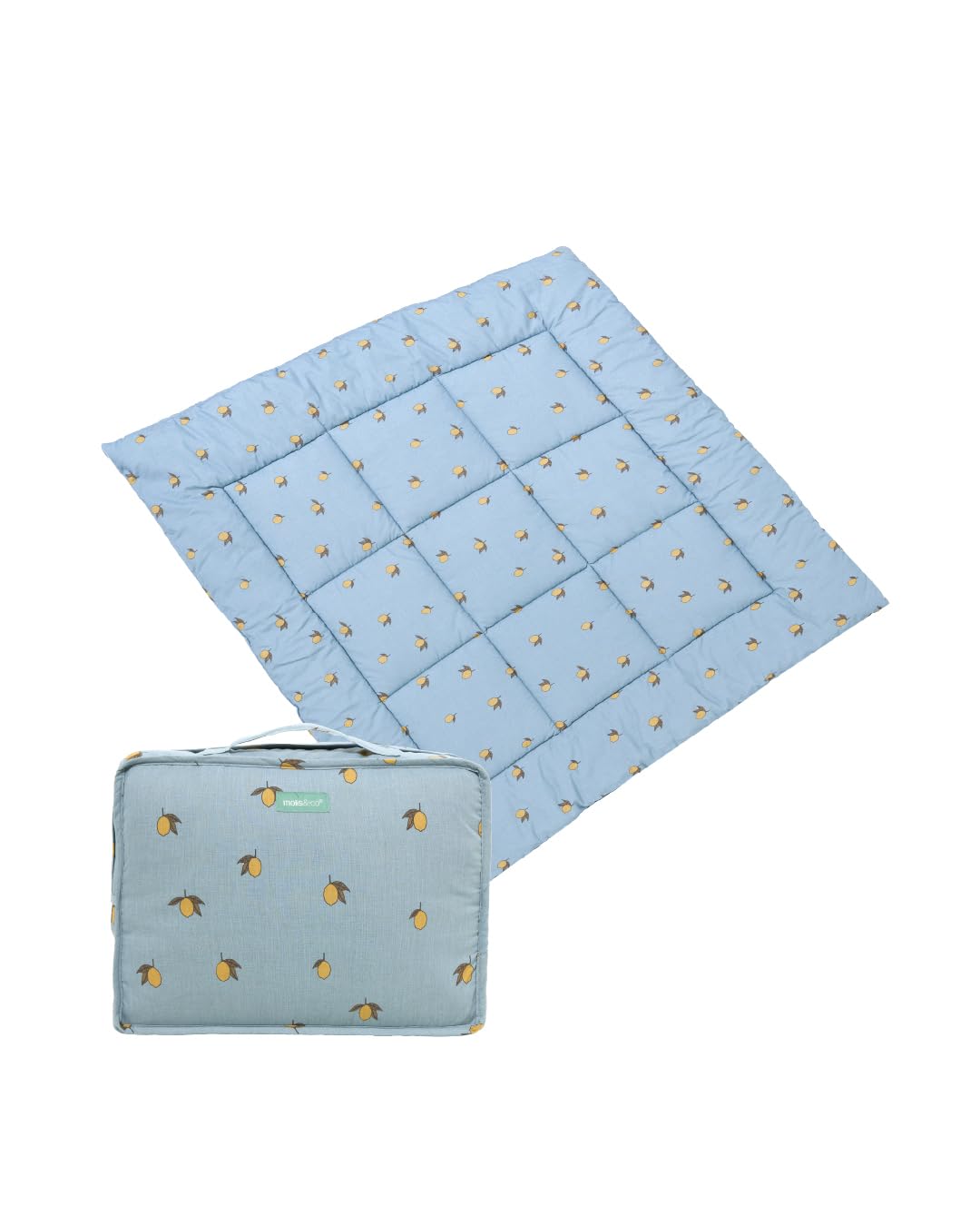 Molis&co Baby Crawling Mat Children's Rug 100 x 100 cm Foldable Portable Floor Mat for Toddlers and Babies Colima OEKO TEX 100