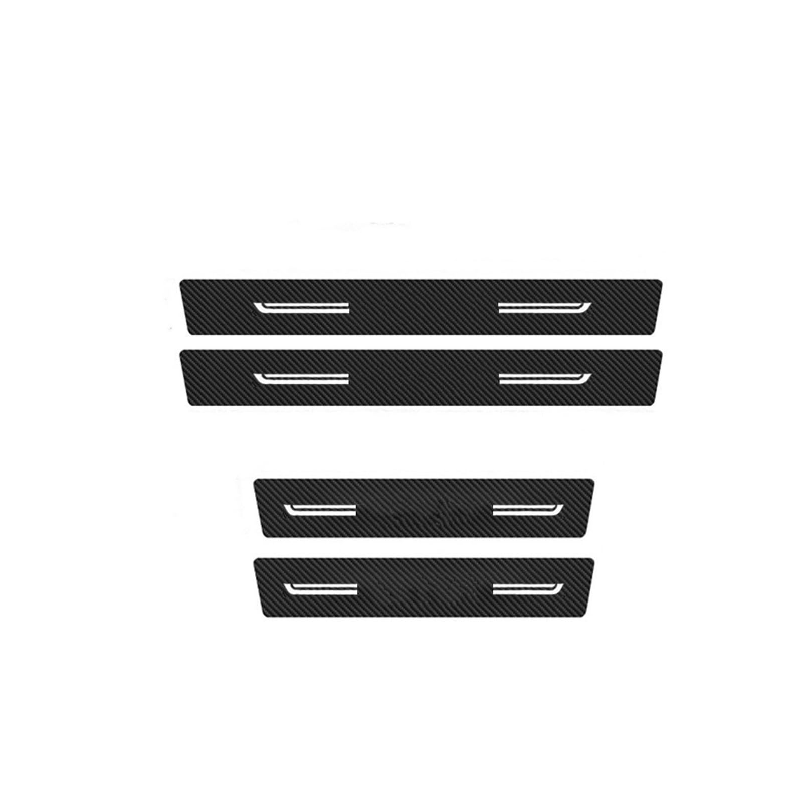 for Volvo XC90 Car Rear Trunk Door Threshold Sill Bumper Protector Film Stickers Decals RESPUNEKBAH(4PCS)