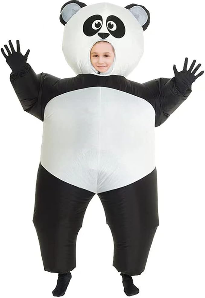 MatGui Halloween Party Inflatable Animal Costume Panda Costume Full Body Inflatable Costume - Adult Unisex One Size