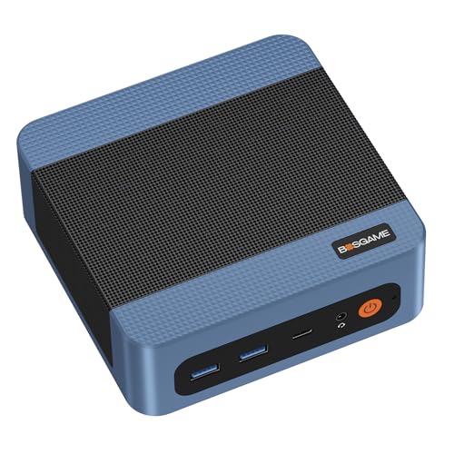 BOSGAME Mini PC da gioco M4 OCulink con processore Ryzen 7 8745HS a 8 core e 16 thread fino a 4,9 GHz, 32 GB di memoria DDR5, 1 TB di SSD PCIe 4.0x4, USB 4.0, LAN 2.5G, Wi-Fi 6E, BT 5.2