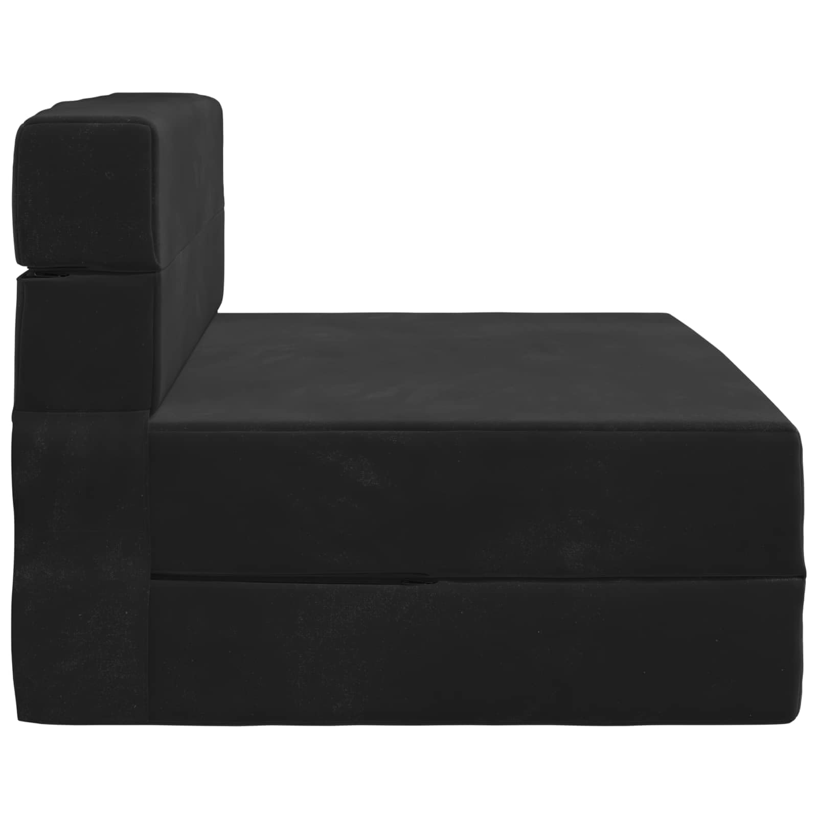 Hothingwell Składana sofa do spania czarna 70 x 72 x 60 cm tkanina poliestrowa