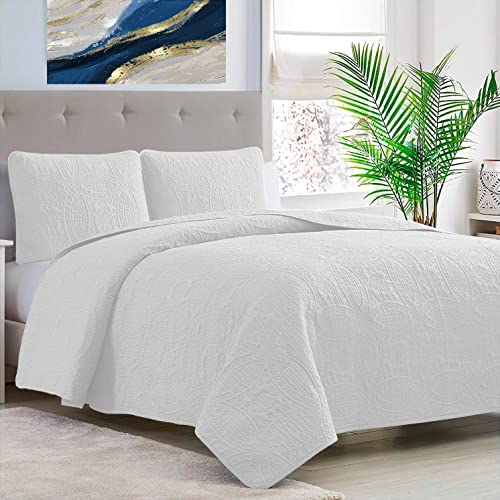 Lista de Cubrecamas más recomendados. 47 Yamel Colcha Ligera Home Supreme Collection – Lujoso Diseño de Medallones – Unión por Sonido de Alta Frecuencia – Suavidad de en sueños – De Diseñador –...