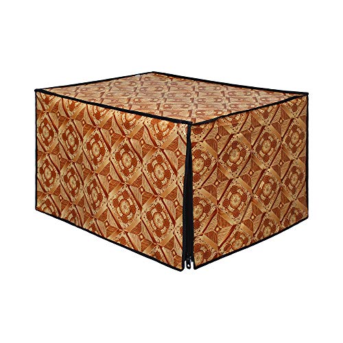 Image of DREAM KING Stylish Design & Printed Microwave Oven Cover Full Closure |waterproof & Dustproof Oven Cover Suitable for All Models - Multicolour SA54